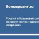 РФ и Казахстан согласовали маршрут участка ВСМ 